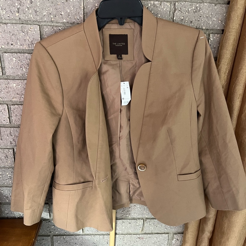 The Limited , tan, MED, jacket